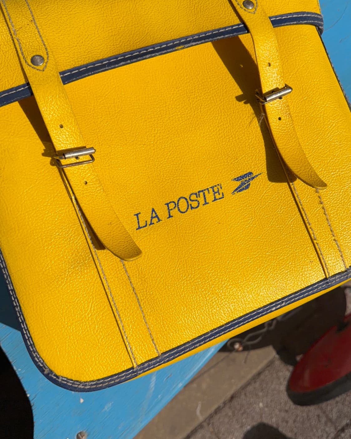 빈티지 소품 1990년 프랑스 우체부 바이크백 상품이미지2
