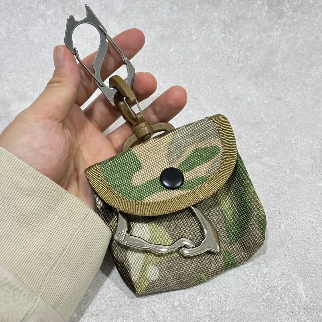 Oribell 카모 밀리터리 카라비너 레이어드 키링 열쇠고리 상품이미지4