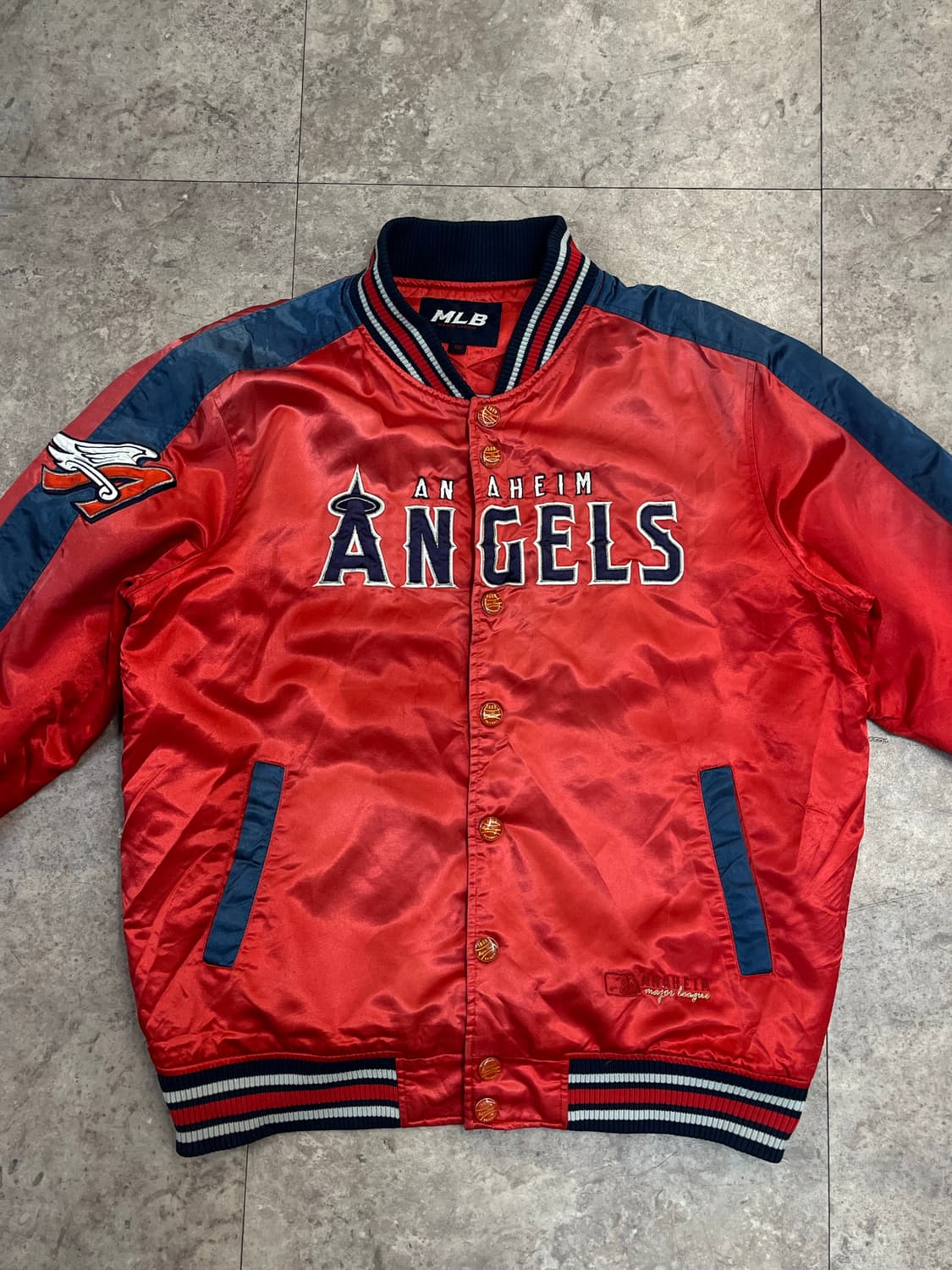 엠엘비 LA에인절스 바시티 자켓 레드 100 #csz2594 상품이미지4