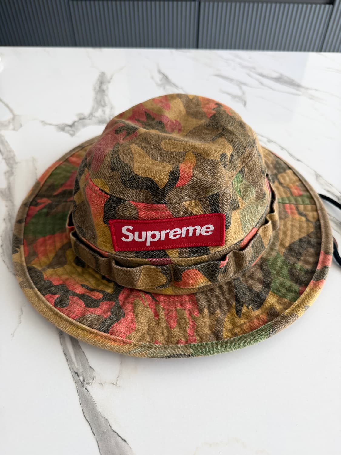 [미품/(M/L)] 슈프림 워시드 캔버스 부니 햇 탄 카모 - 24SS 상품이미지1