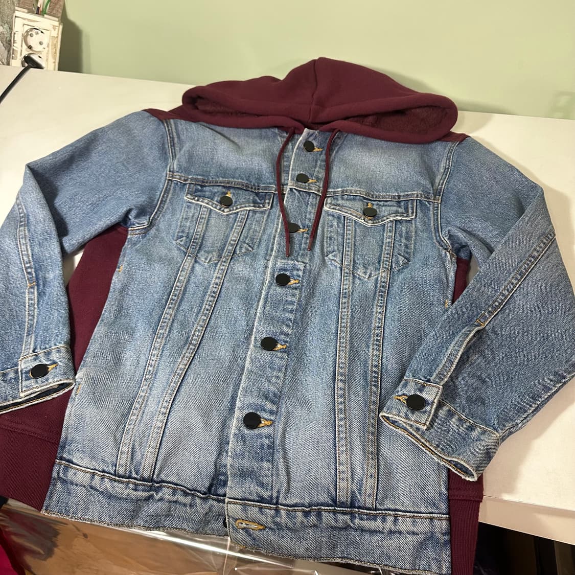 90 S 알렌산더왕 스웻코튼 데님 도킹 트러커자켓 남여공용 상품이미지4