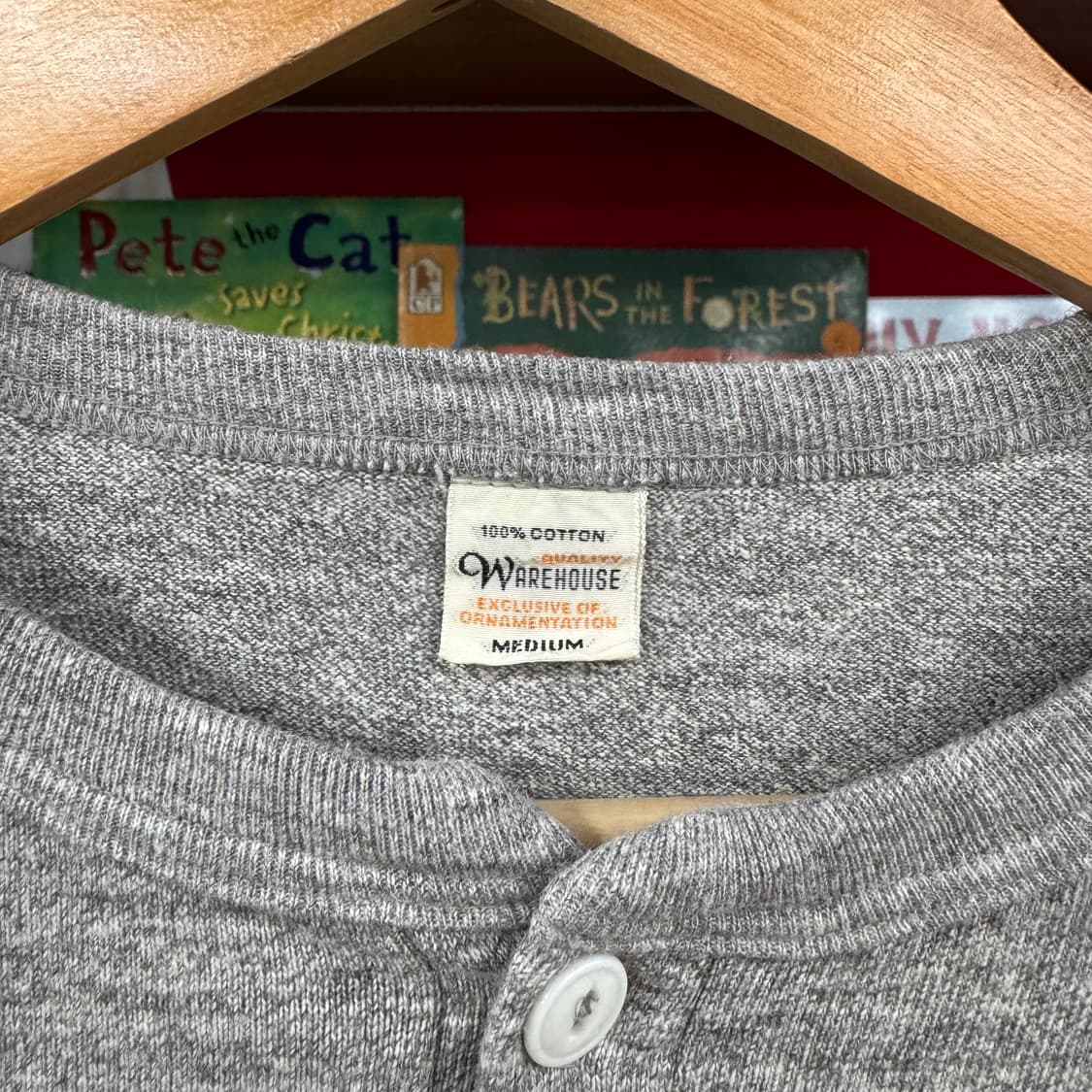 웨어하우스 헨리넥 롱슬리브 티셔츠 made in JAPAN (M)   상품이미지4