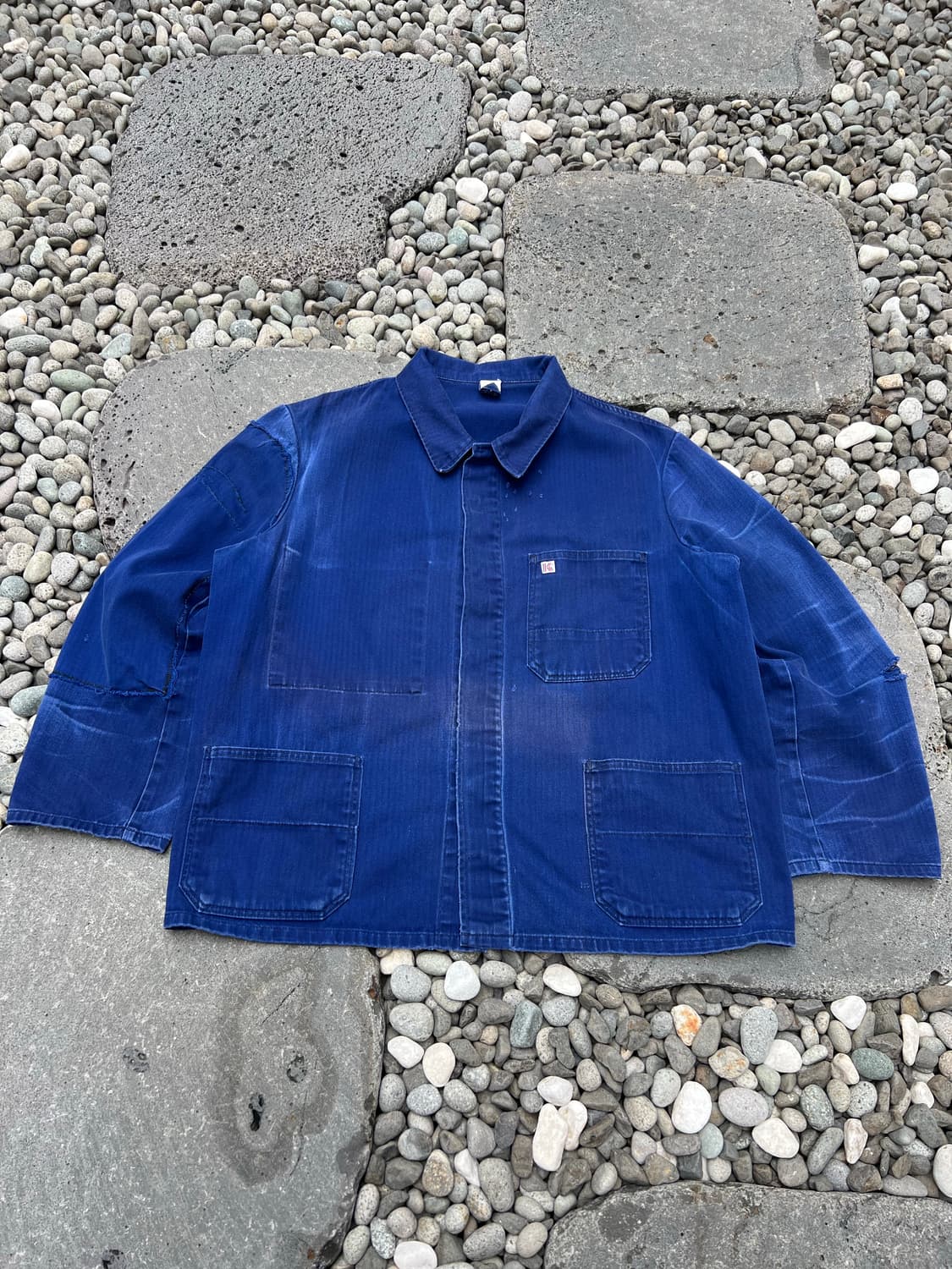 HARD FADED REPAIR HBT 썬페이드 헤링본트윌 프렌치워크자켓 상품이미지1