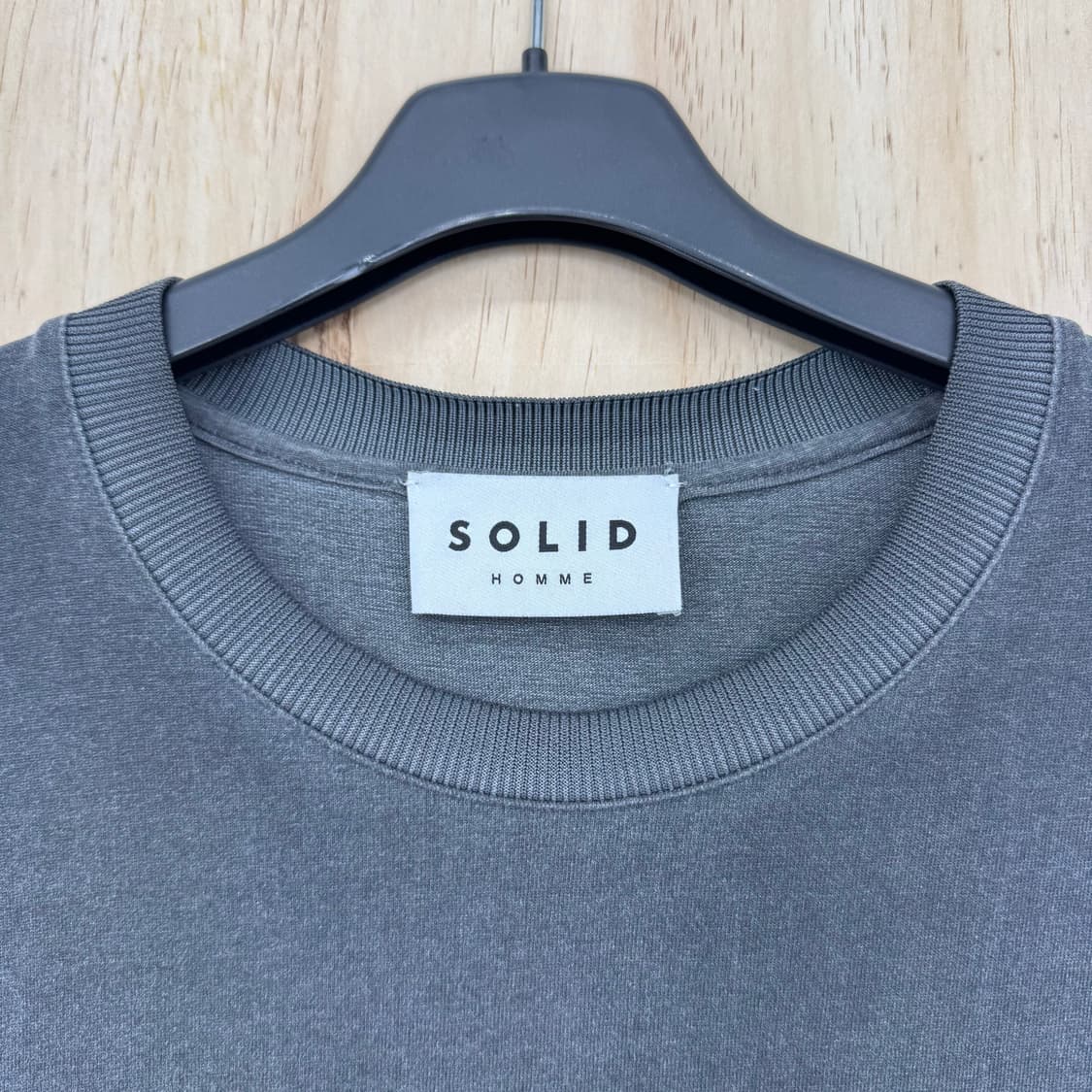 [48] 21FW 솔리드옴므 SOLID HOMME 백로고 반팔 티셔츠 상품이미지3