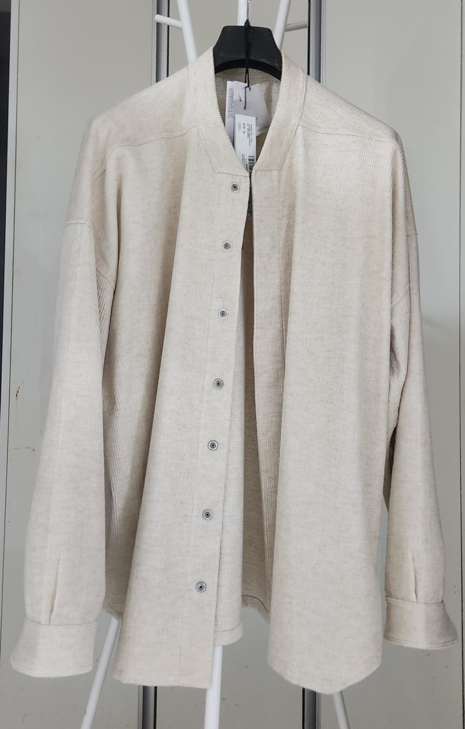 릭오웬스 FW25 점보 파운 코듀로이 셔츠 내츄럴 48사이즈 상품이미지1