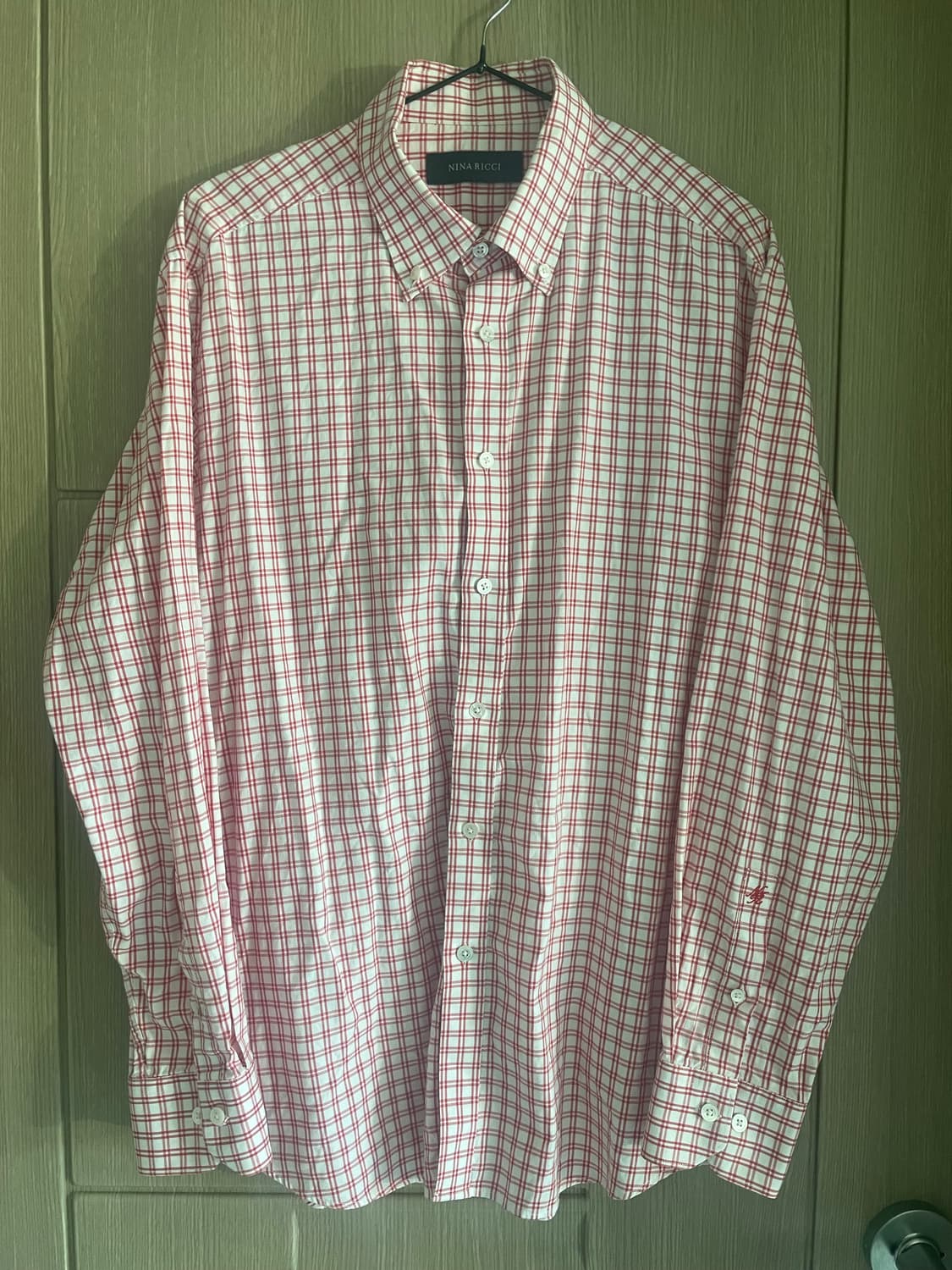 Nina Ricci 레드 깅엄 체크 셔츠 상품이미지2