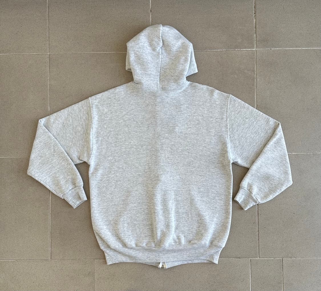 90s 빈티지 러셀 후드집업 밝은그레이 XL USA 상품이미지2