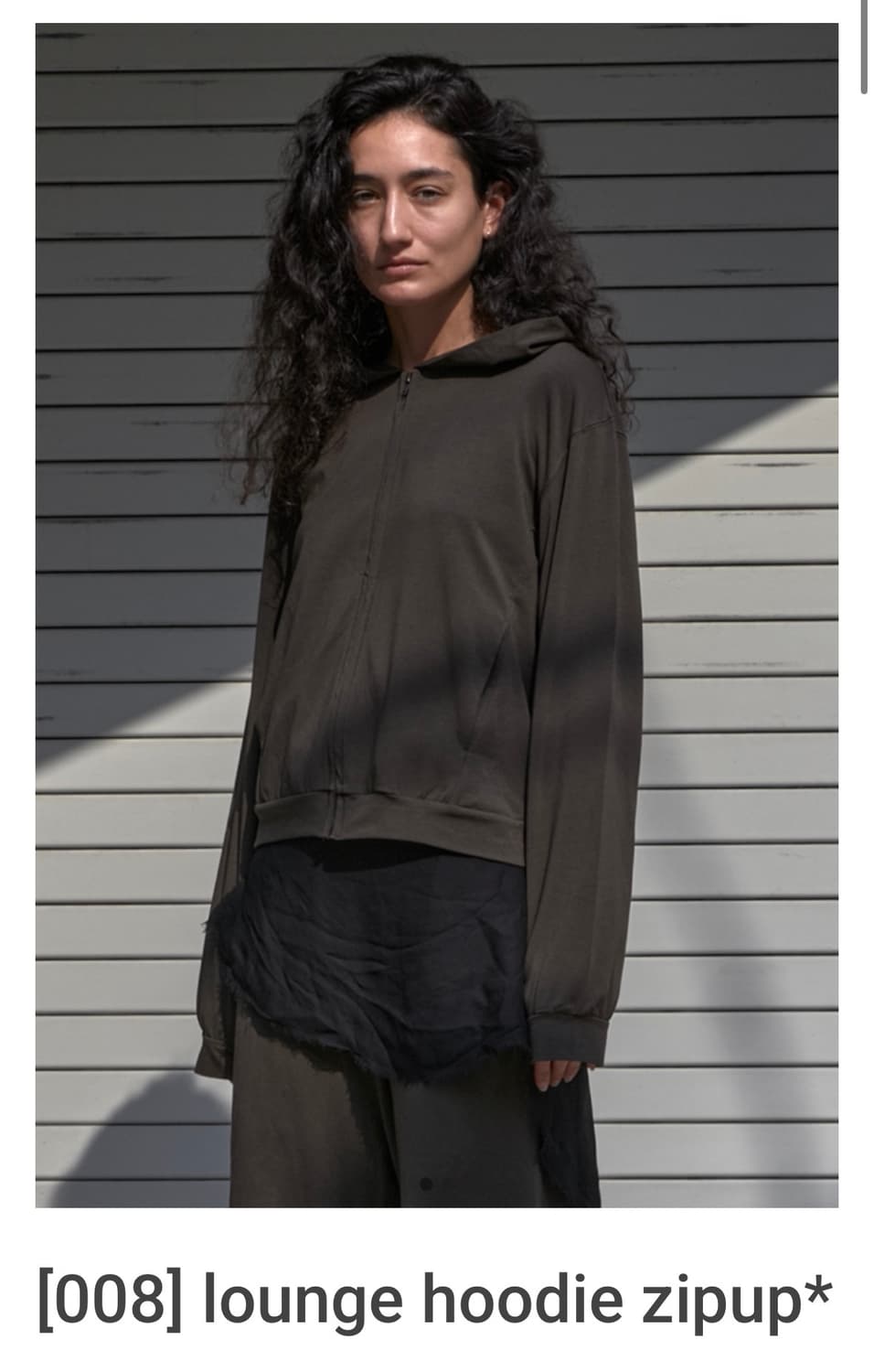 머듈 올리브 후드집업 4사이즈 상품이미지1