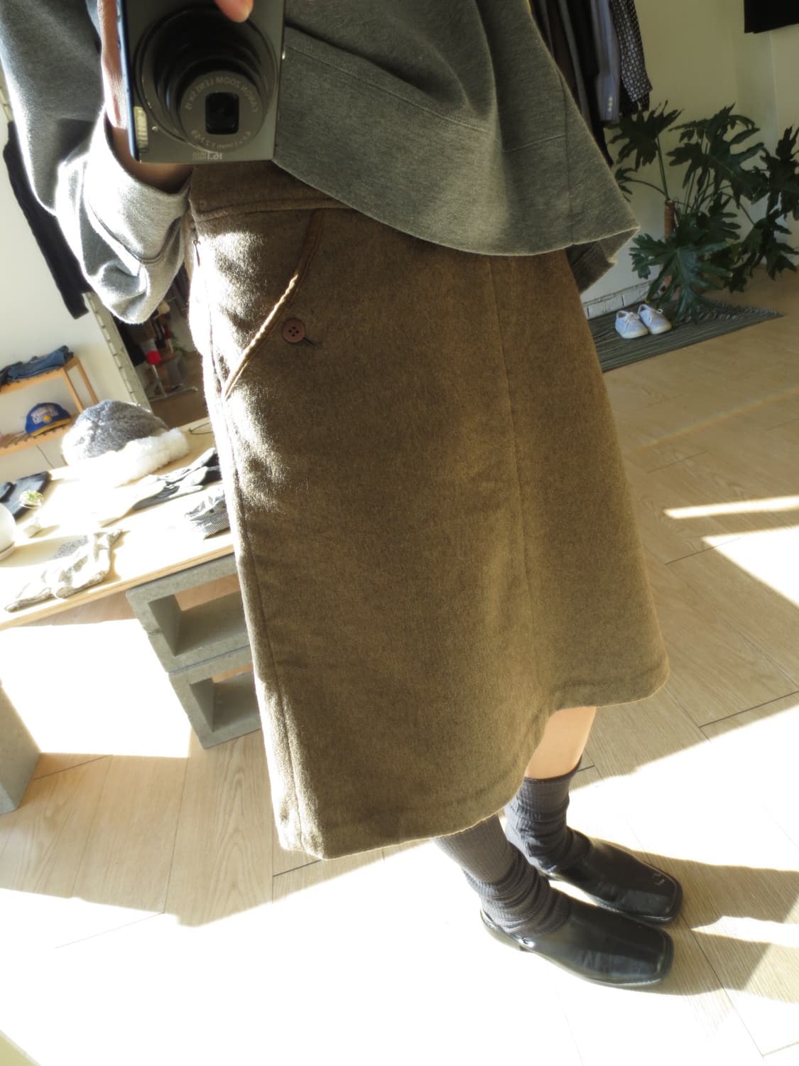 Vintage button skirt 상품이미지2