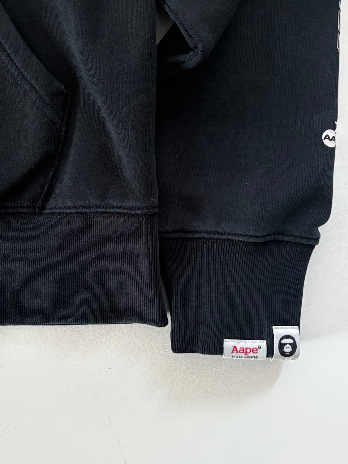 Aape 에이프 블랙컬러 후드집업 상품이미지5
