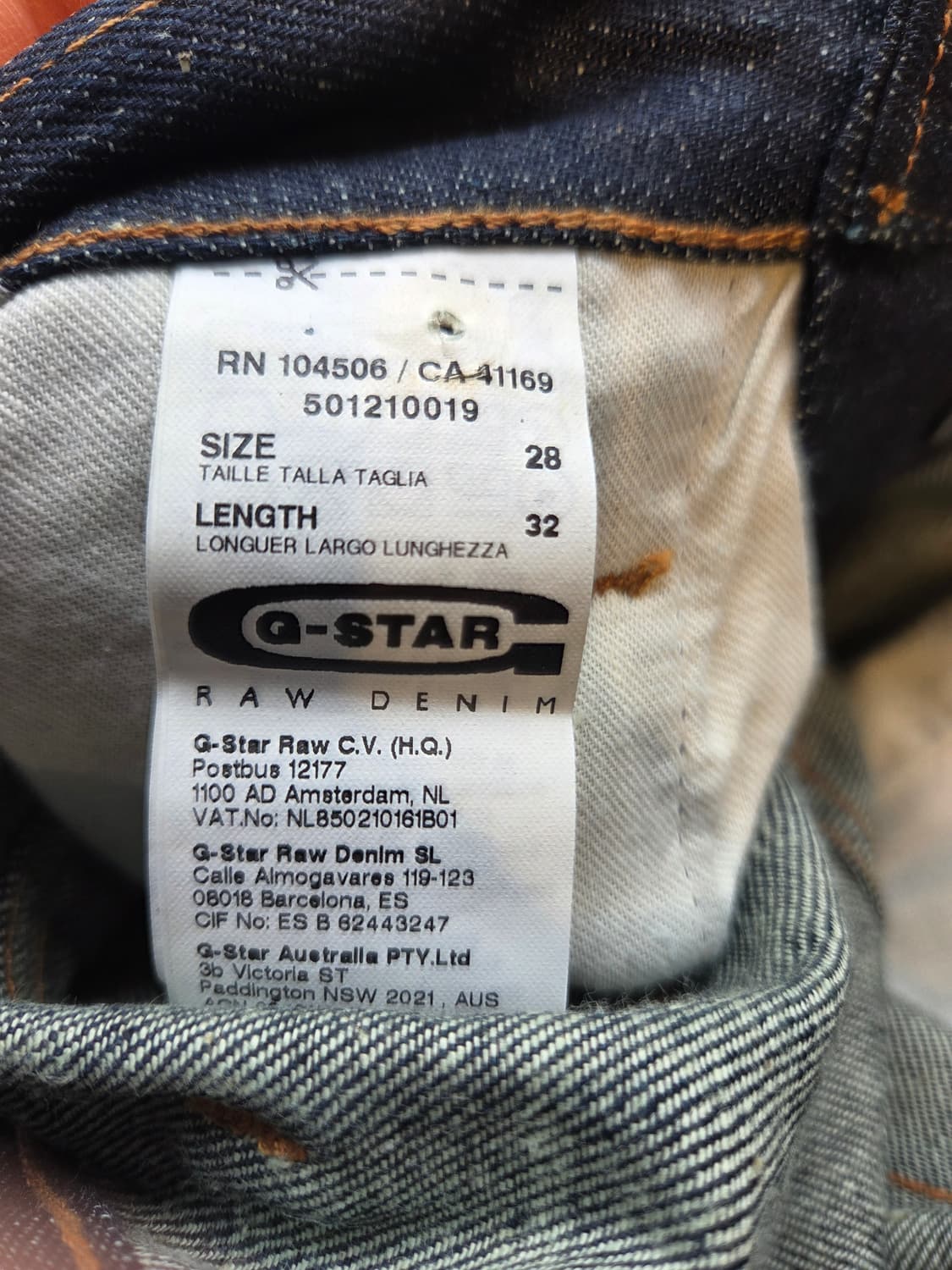 G-STAR RAW데님 청바지(W28/L32)디피용/택없음 상품이미지8