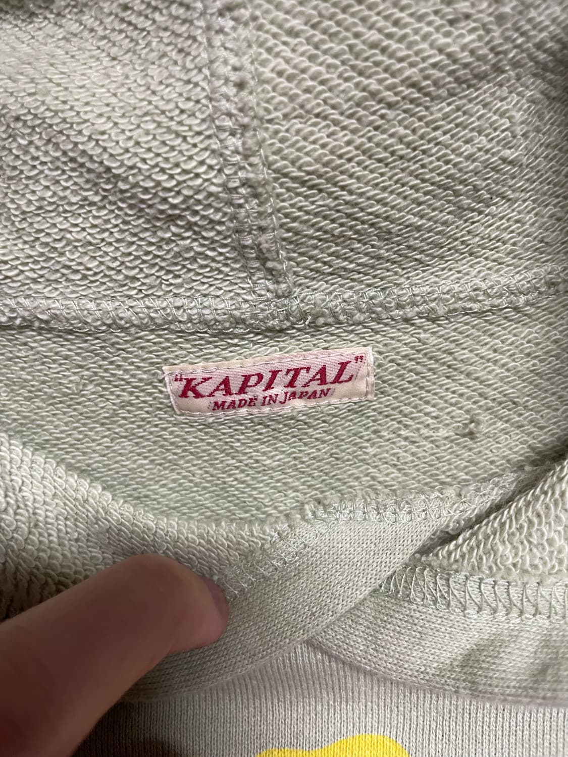 캐피탈 Kapital 후드 스웻셔츠 패키쉬 레인보위 패치 상품이미지3