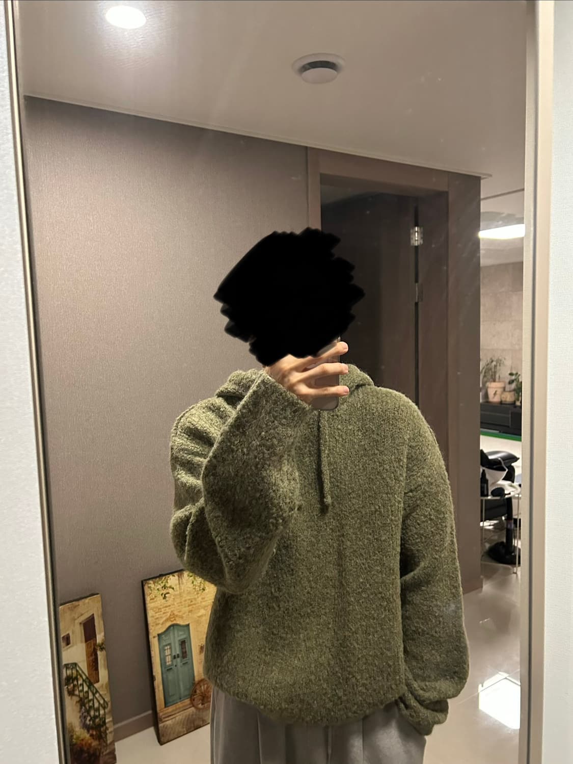 쿠어 후드 니트 상품이미지4