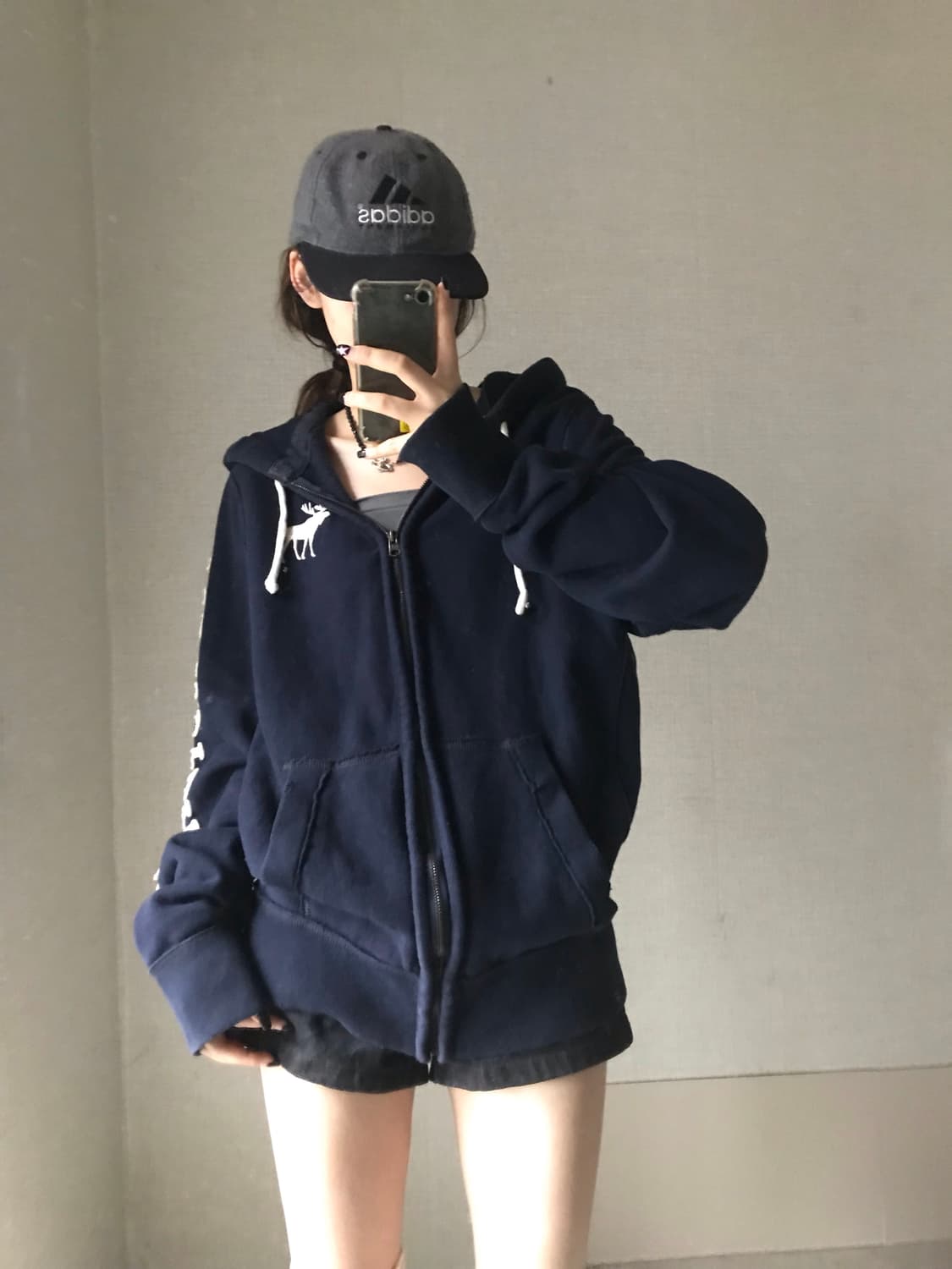 아베크롬비 딥네이비 후드집업 상품이미지6