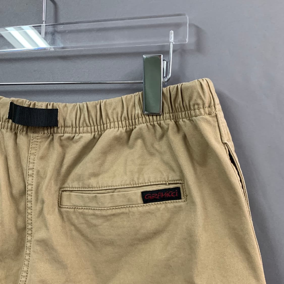 M 그라미치 미들컷 숏츠 7부 베이지 반바지 상품이미지3