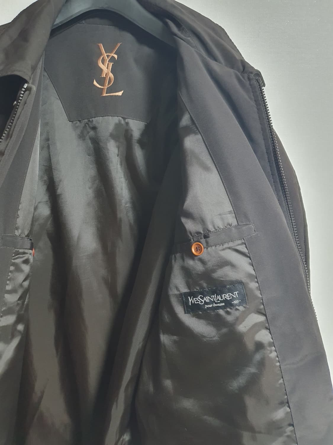 입생로랑 YSL 패디드 필드 자켓 다크브라운 110 / ESS ES 라인 상품이미지6