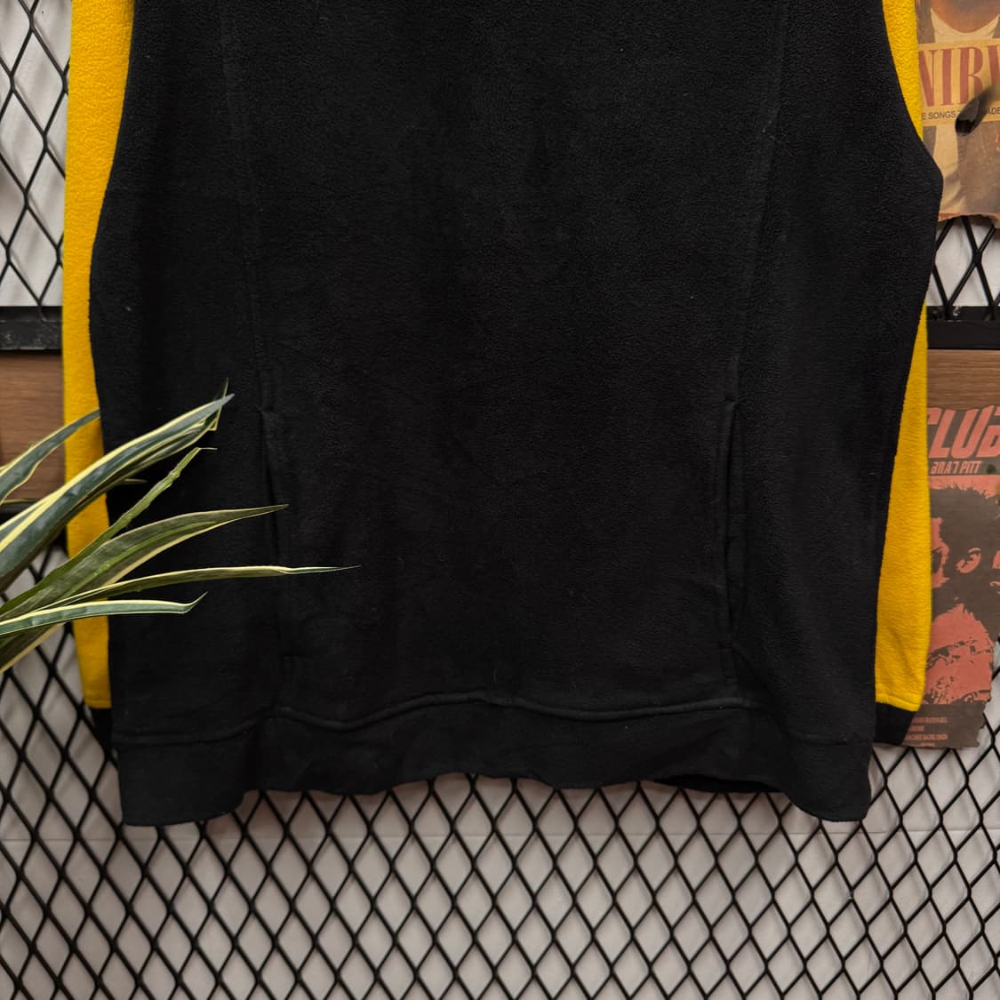 00s NFL X STEELERS 플리스 후드 옐로우 블랙 상품이미지4