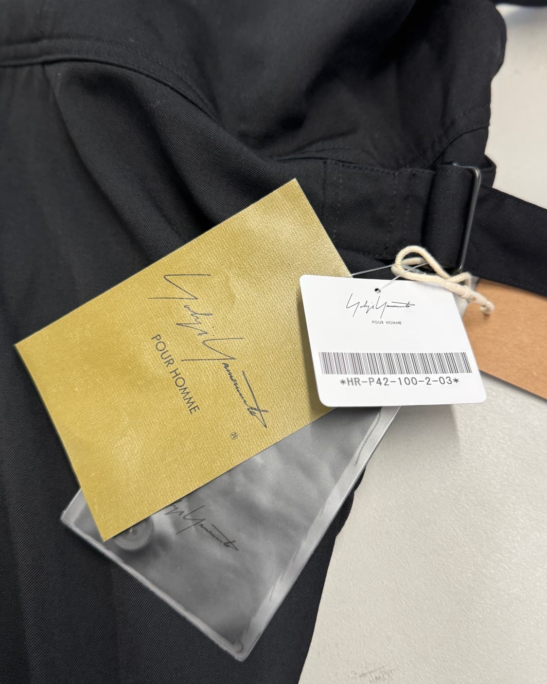 요지 야마모토 뿌르 옴므 20시즌 컬렉션 서스펜더 오버롤 팬츠 상품이미지7