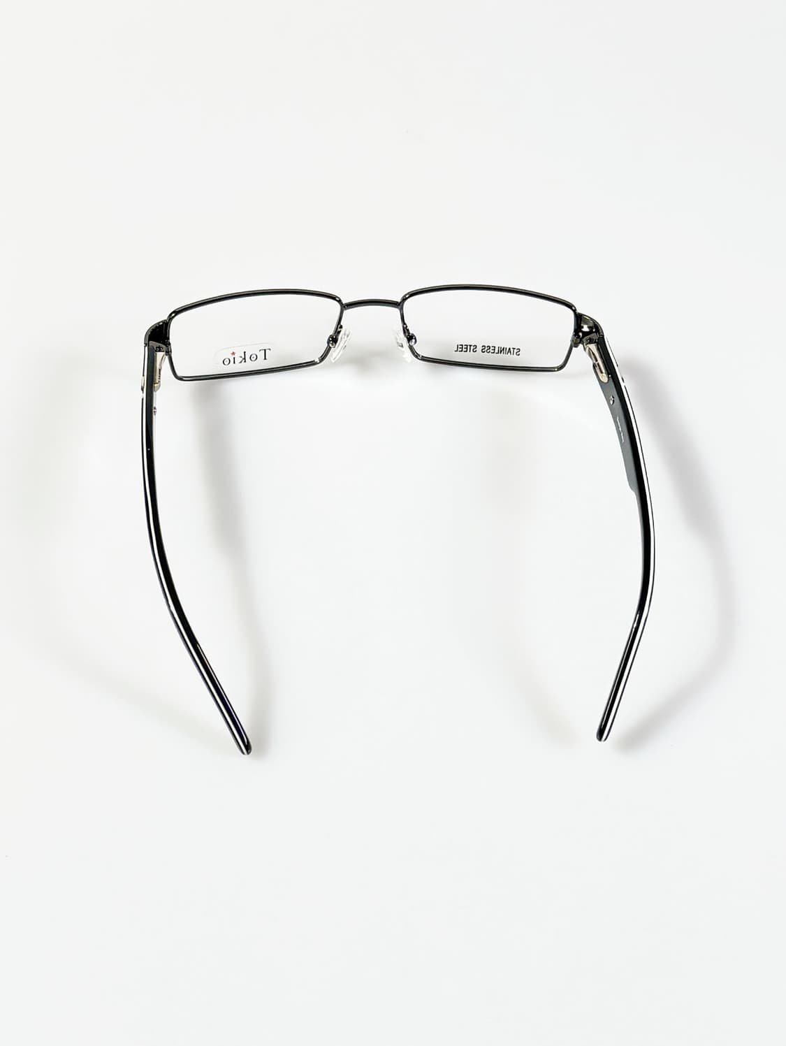 90s TOKIO 건메탈 슬림 스퀘어 빈티지 안경 상품이미지6