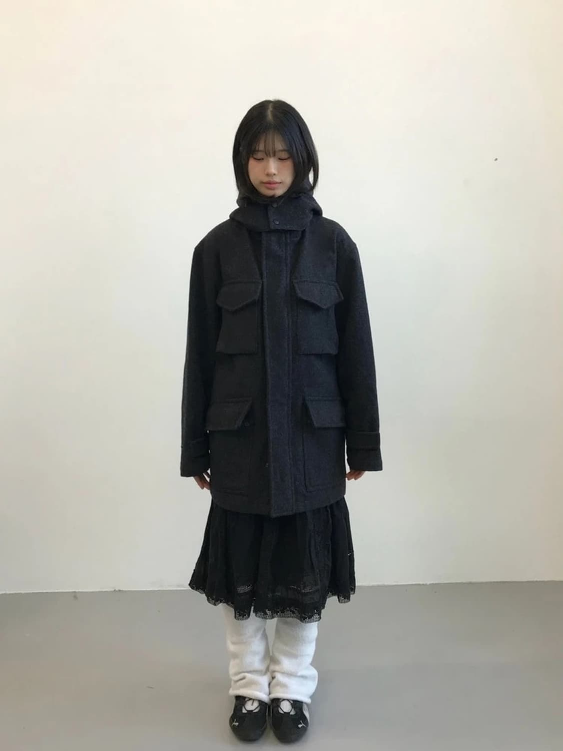 Men’s Bigi Hooded Wool Coat 상품이미지1