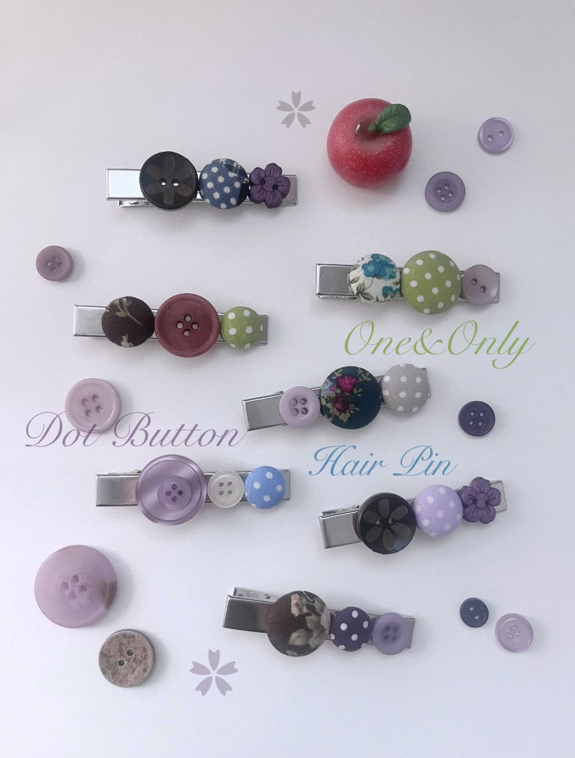 One&Only Dot Button Hair-pin 상품이미지1