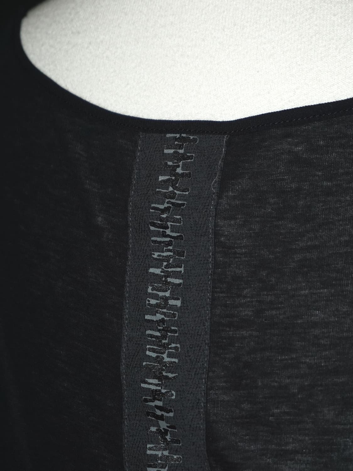 zip graphic see-through sleeveless  상품이미지7
