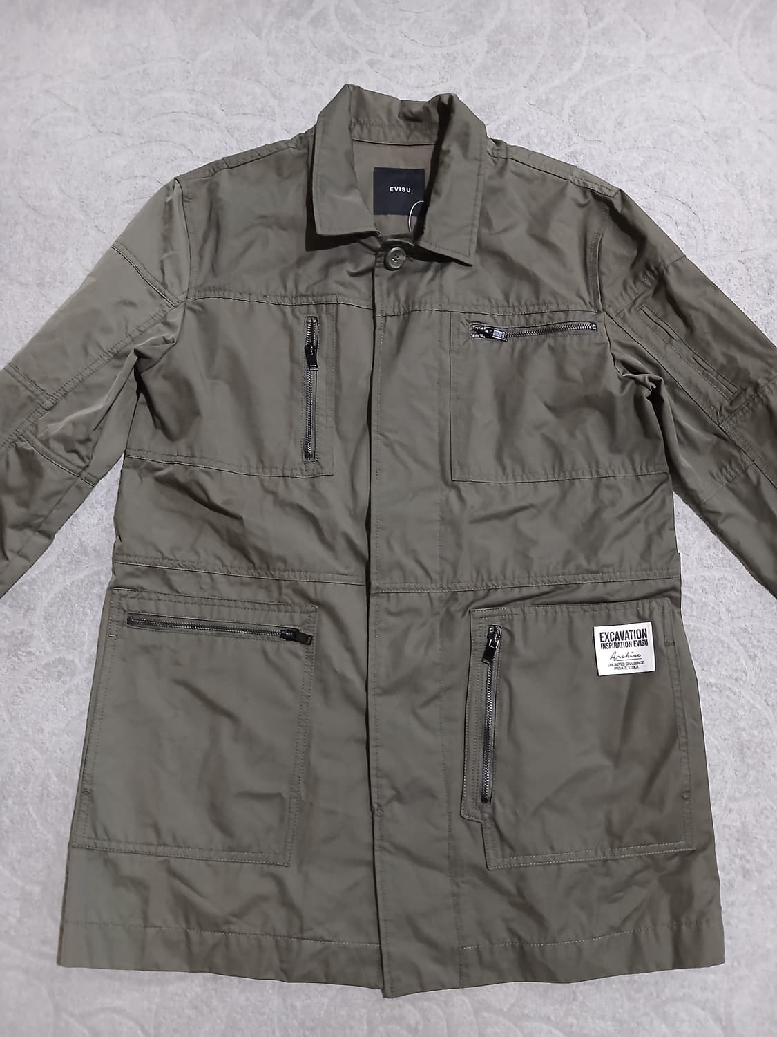에비수 EVISU 카키 멀티포켓 필드 자켓 M 상품이미지1