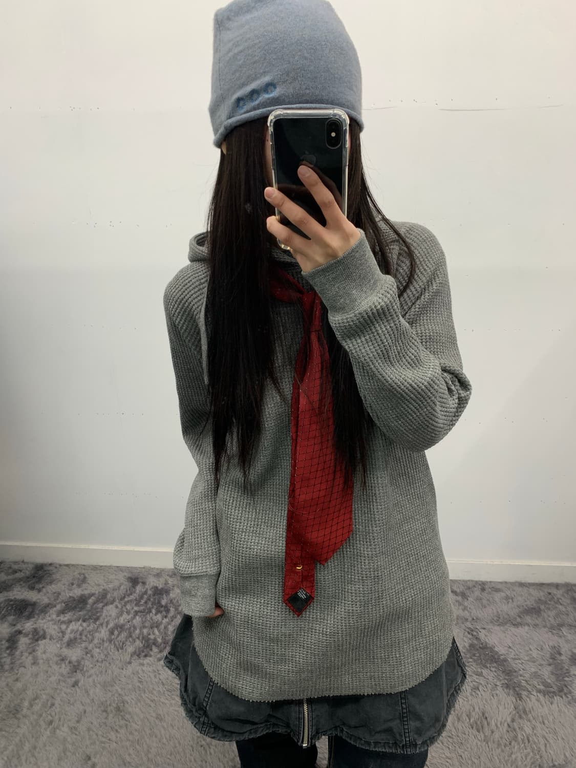 Global work 와플 롱후드 상품이미지3