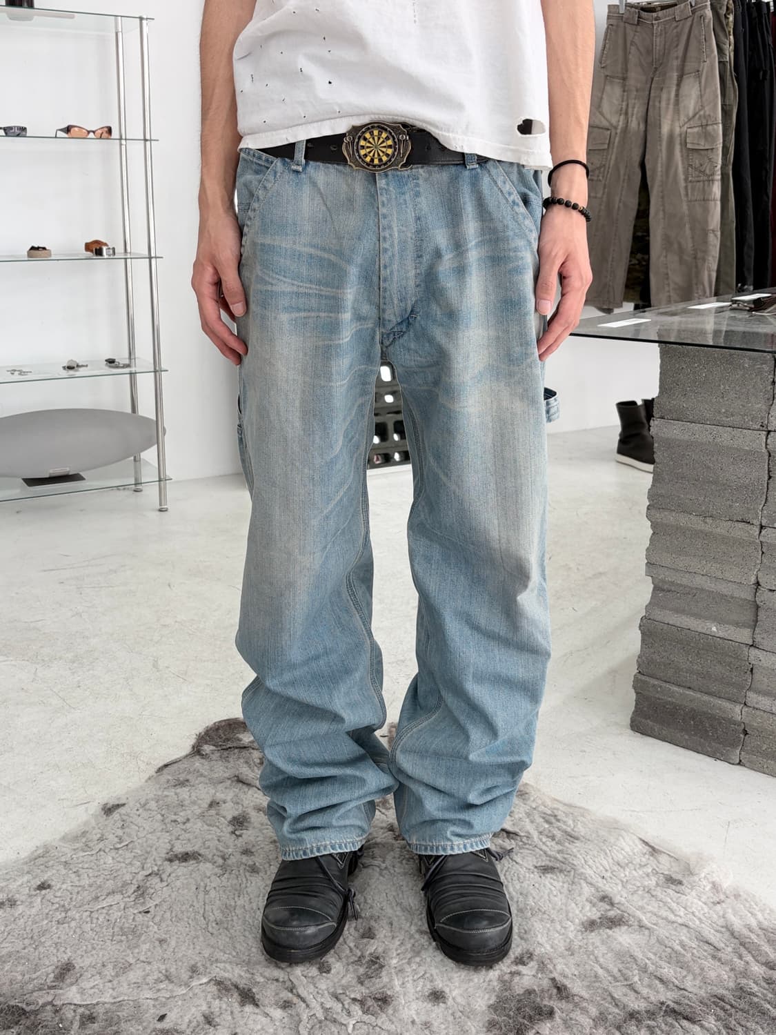 2000’s 오클리 와이드 카펜더 데님 팬츠 상품이미지2