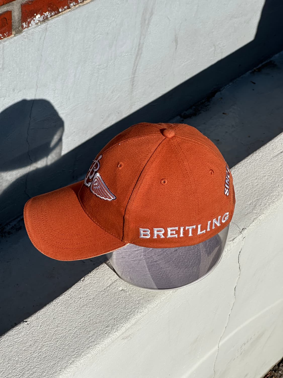 [F] 브라이틀링 로고 카멜오렌지 볼캡 모자 상품이미지3