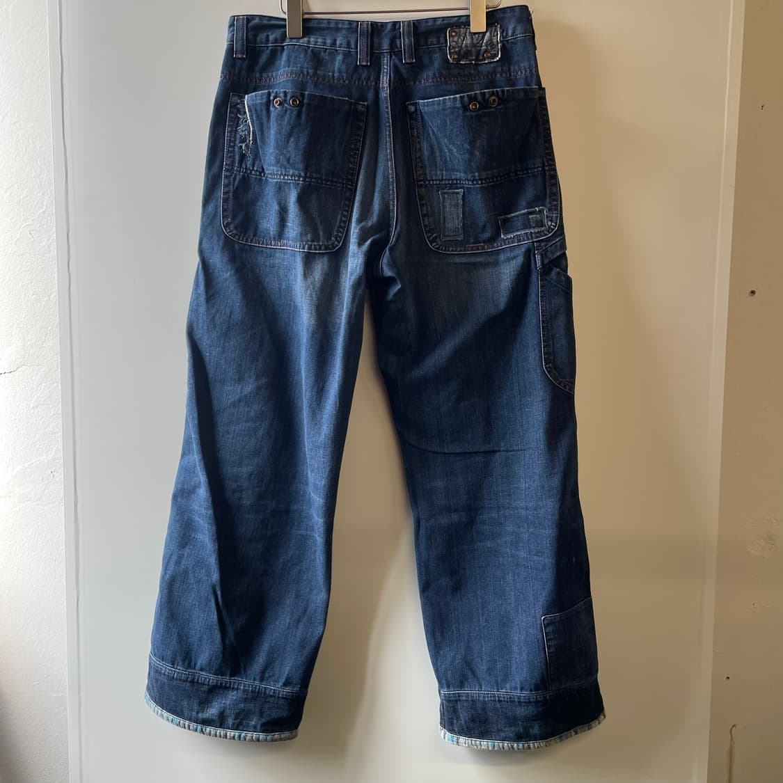 디젤 패치워크 데님 롤업팬츠 상품이미지6