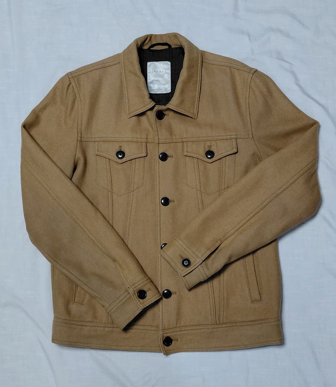 [L] 브라우니 재팬 아메카지 울 트러커 자켓 (카멜) 상품이미지1