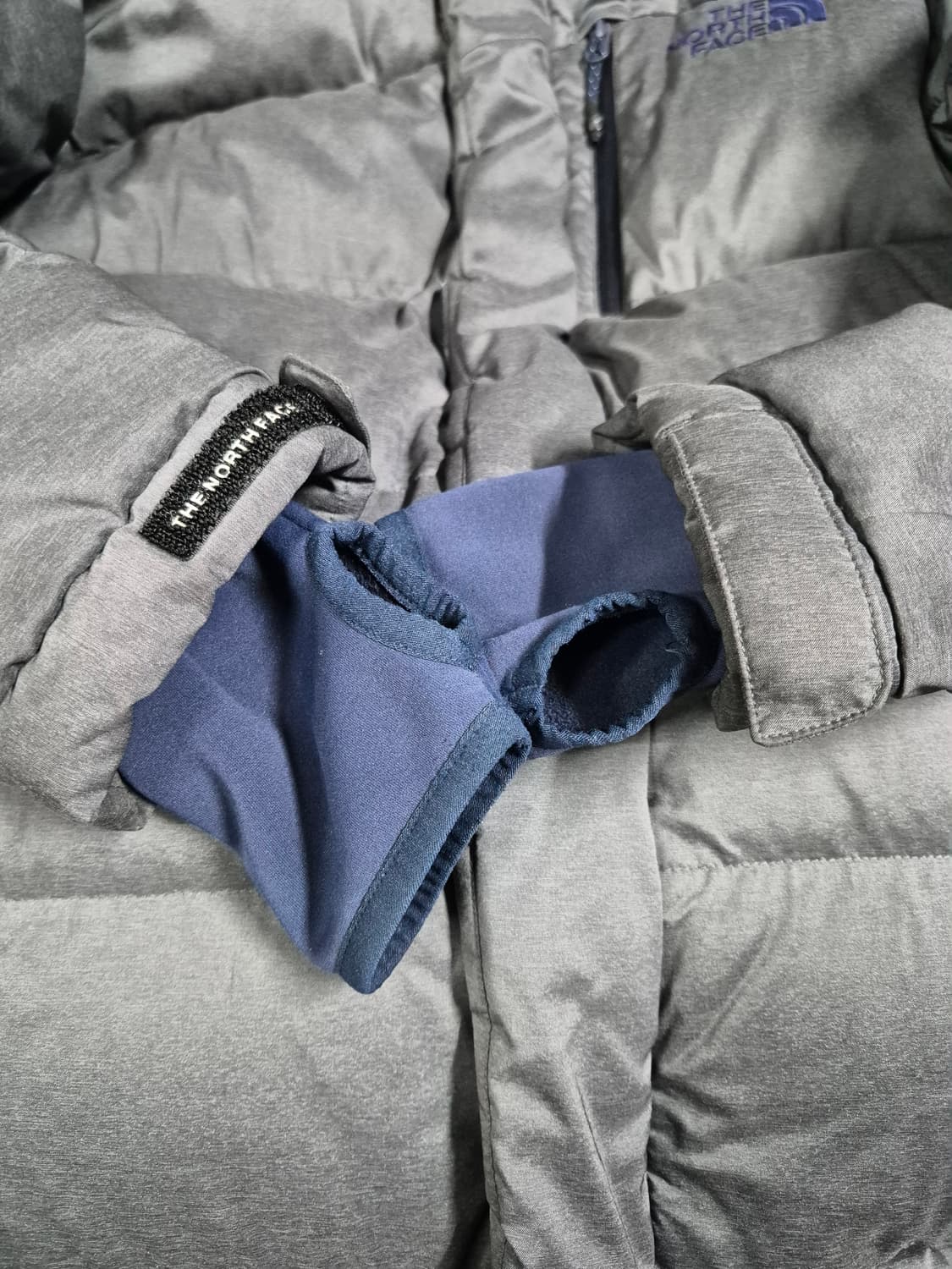 노스페이스 평창 패딩 점퍼 그레이 100 상품이미지3