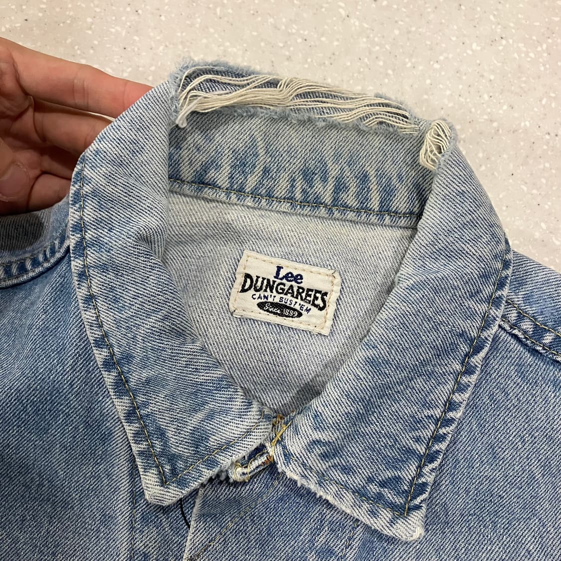 74 빈티지 lee 리 덩가리 데님 청자켓 상품이미지6