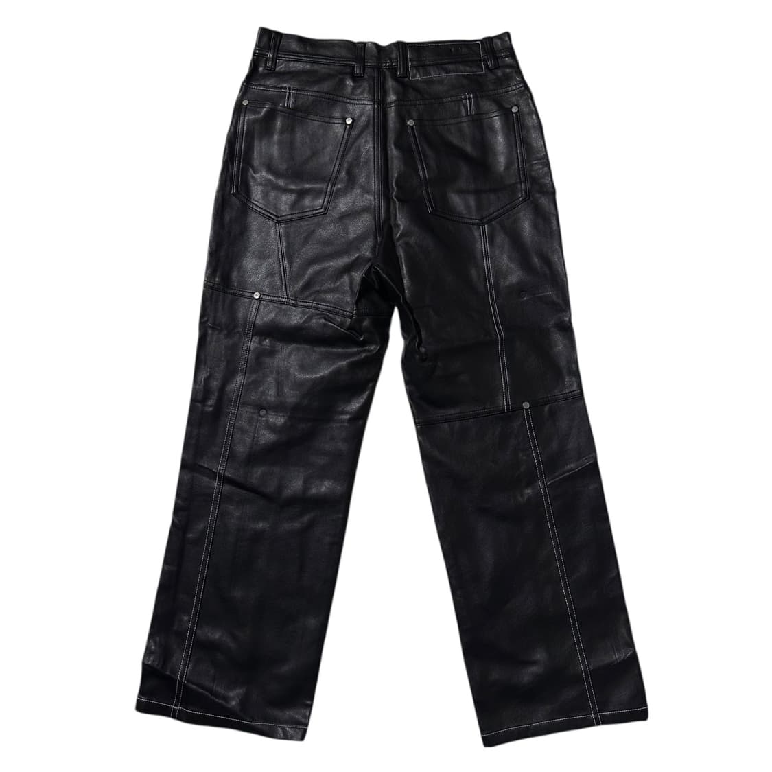 앤더슨벨 보이 레더 패널 크롭 팬츠 상품이미지3