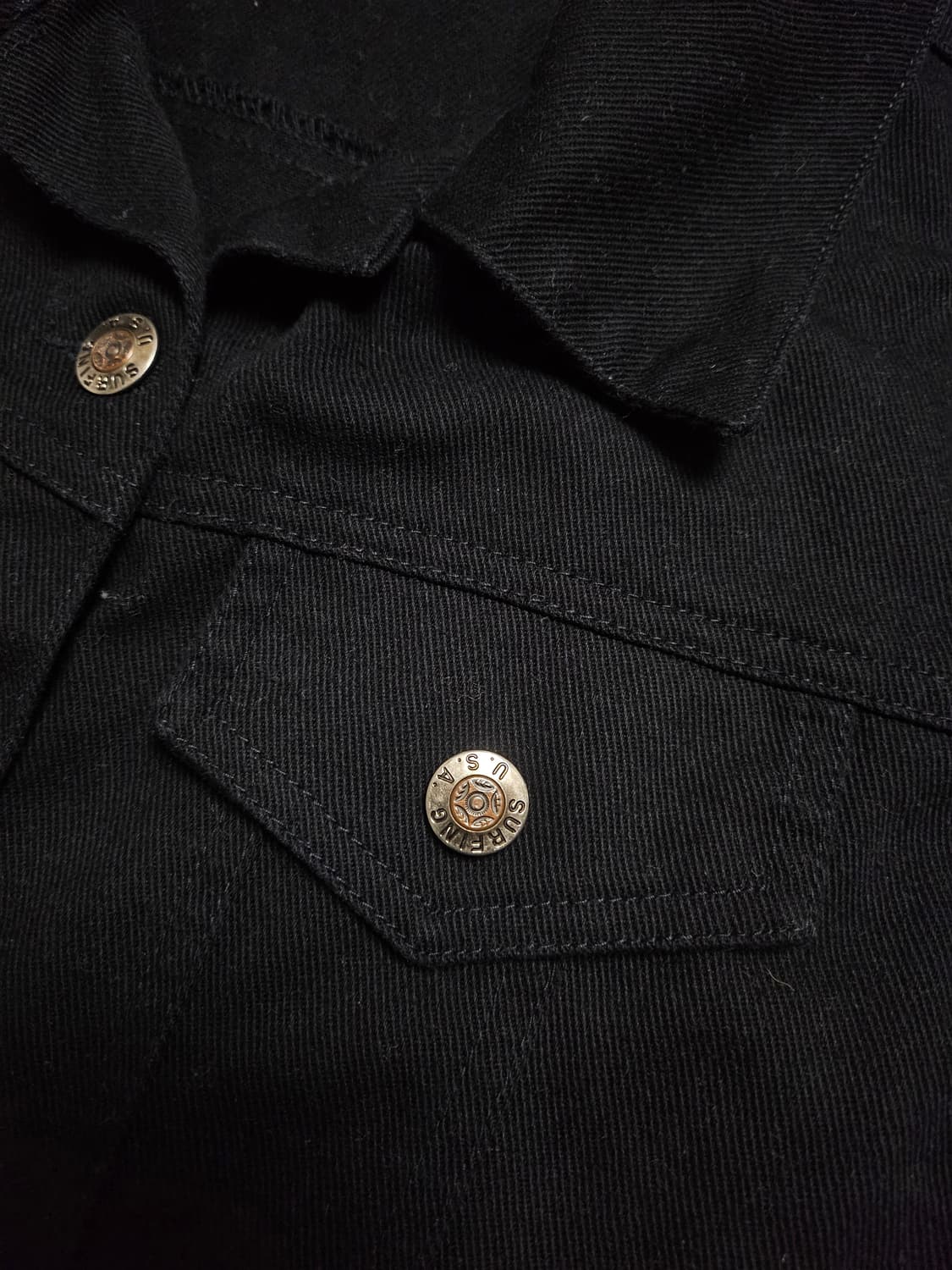 스투시 서핑기어 90s 데님 베스트 L 상품이미지4