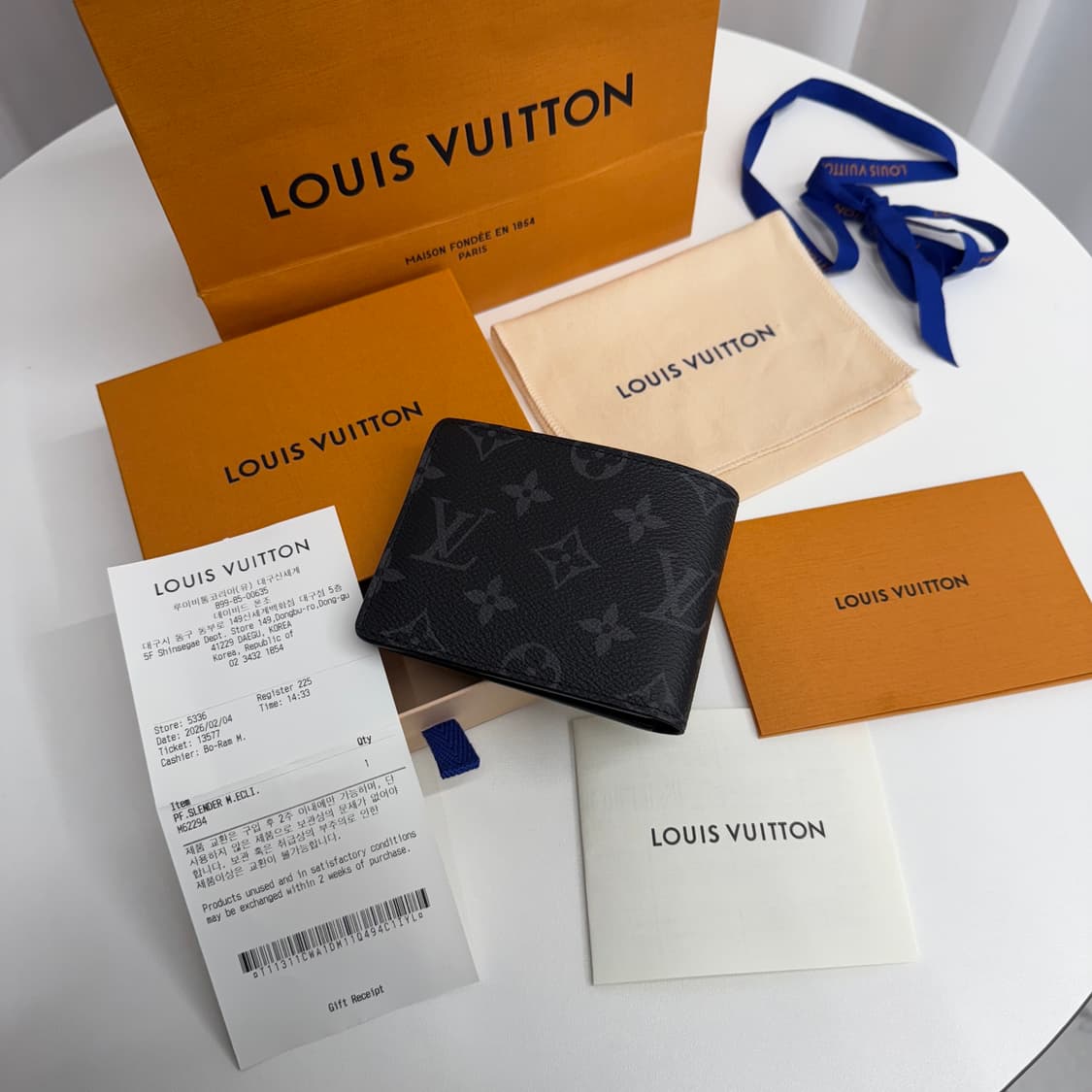 [26년/ 백화점] 루이비통 이클립스 슬렌더 반지갑 상품이미지3