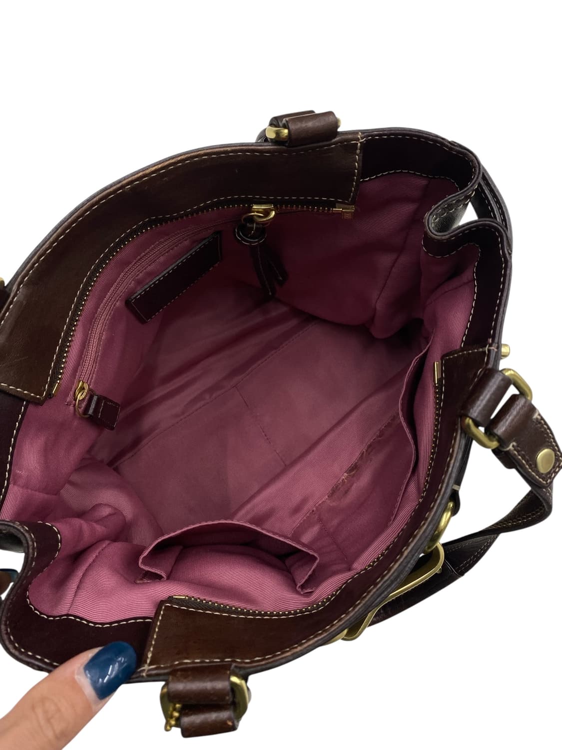 코치 y2k 초코브라운 숄더백 상품이미지3