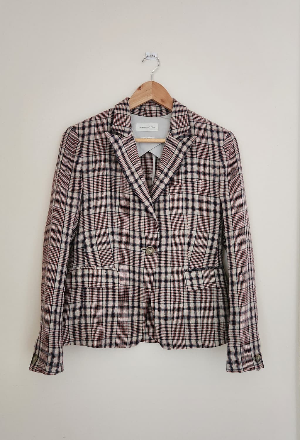 이자벨마랑 린넨체크 블레이저 (34) 상품이미지1