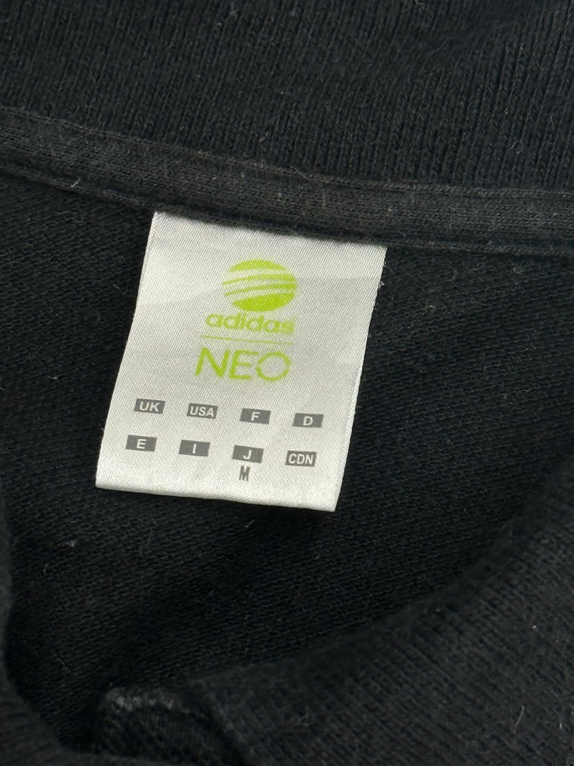 재팬 아디다스 NEO 블랙 카라티셔츠 스포티 스포츠 여름 빈티지 상품이미지4