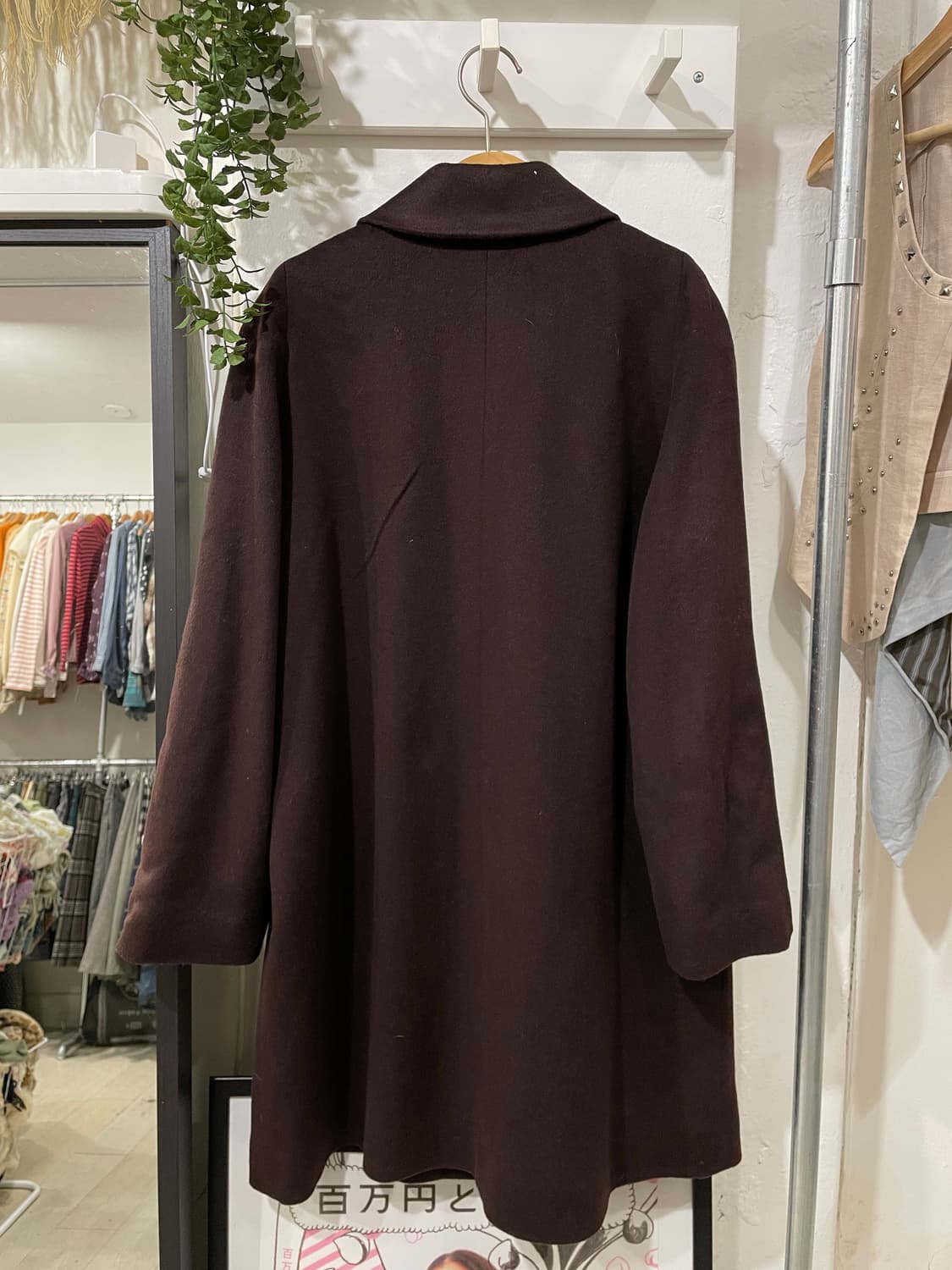 다크초코 a라인 캐시미어 코트 상품이미지10