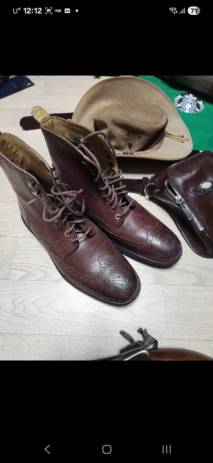 (새상품)COLE HAAN 브로그 윙팁 부츠 워커 서비스 구두 루나 콜한 상품이미지5