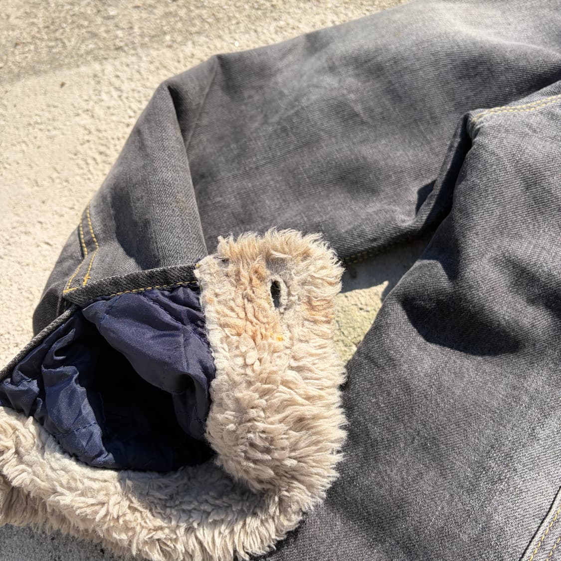 90s LEE 빈티지 쉐르파 데님자켓 L 상품이미지6