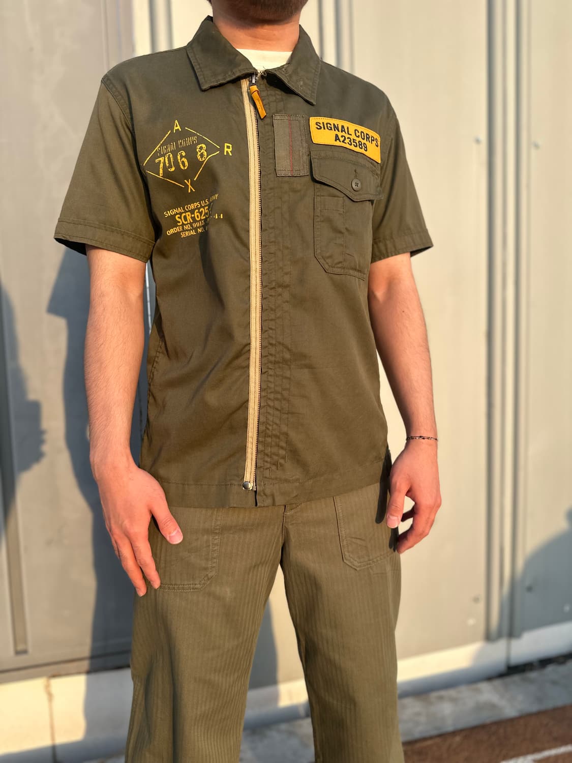 AVIREX U.S 플라이트 반팔 셔츠 상품이미지3