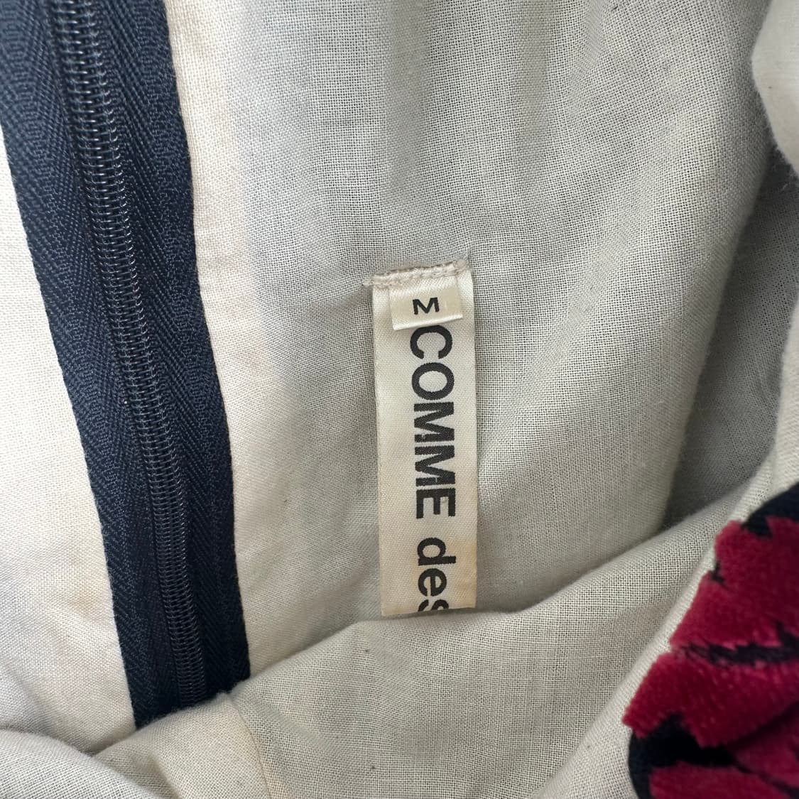 꼼데가르송 빈티지 AD1996 컬렉션 벨루아 원피스 쇼피스 상품이미지5