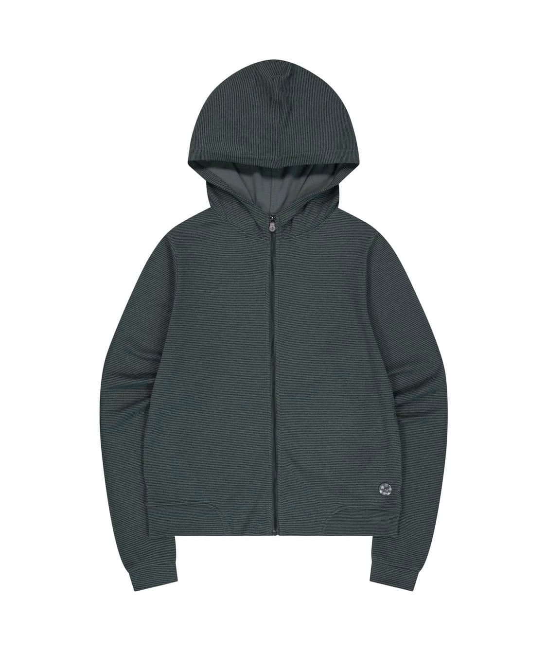 코이세이오 038 스트라이프 집업 차콜 상품이미지1