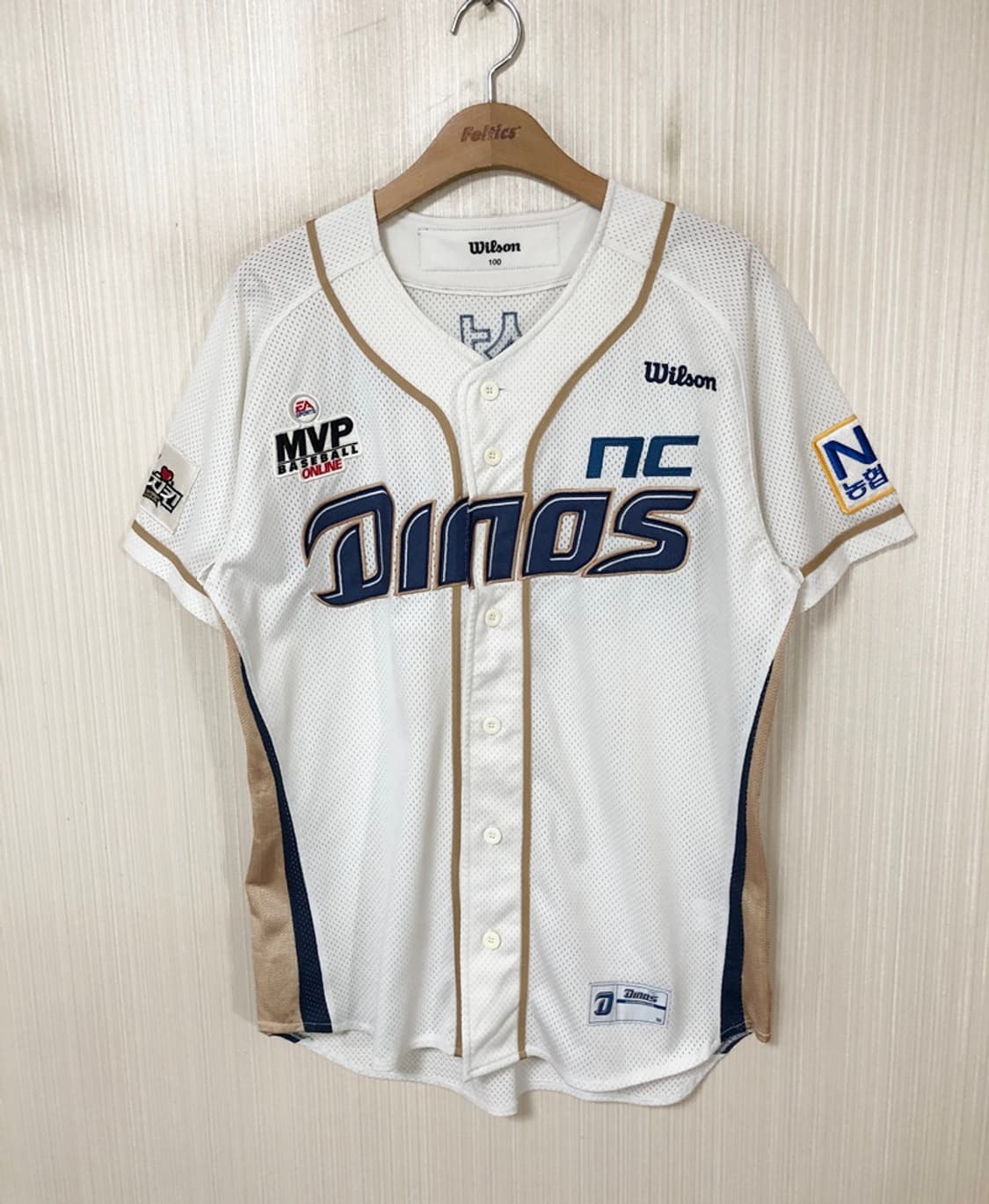 KBO 윌슨 NC다이노스 어센틱 홈유니폼/져지 100 #47 나성범 상품이미지1