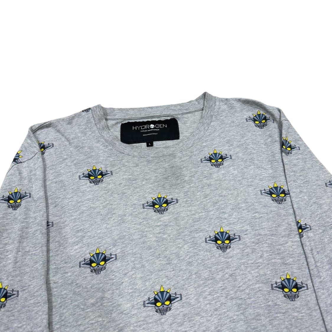하이드로겐 이태리 프린팅 롱슬리브 긴팔티 그레이 L 상품이미지2