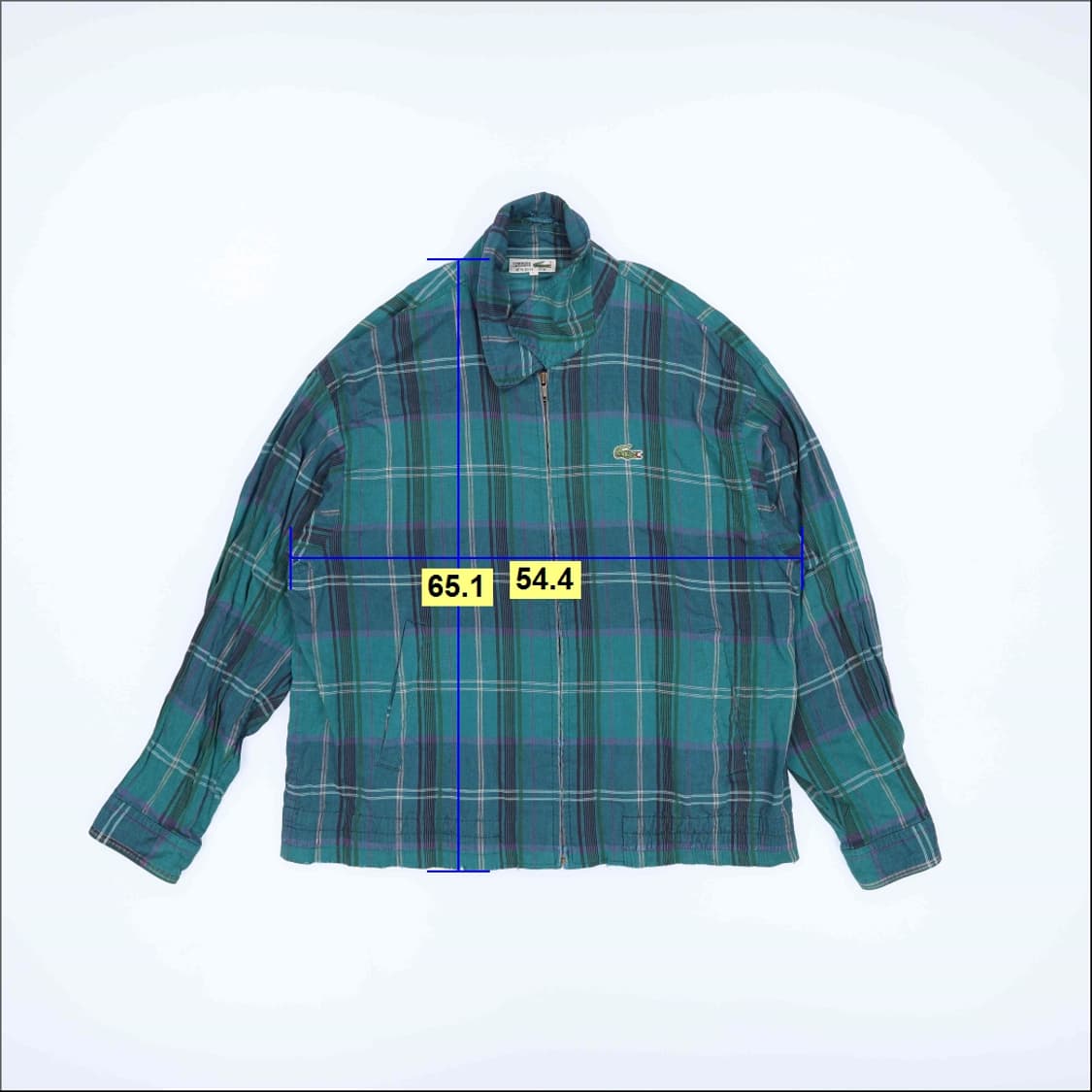 [L] 라코스테 빈티지 체크 블루종 자켓 0112J 상품이미지7