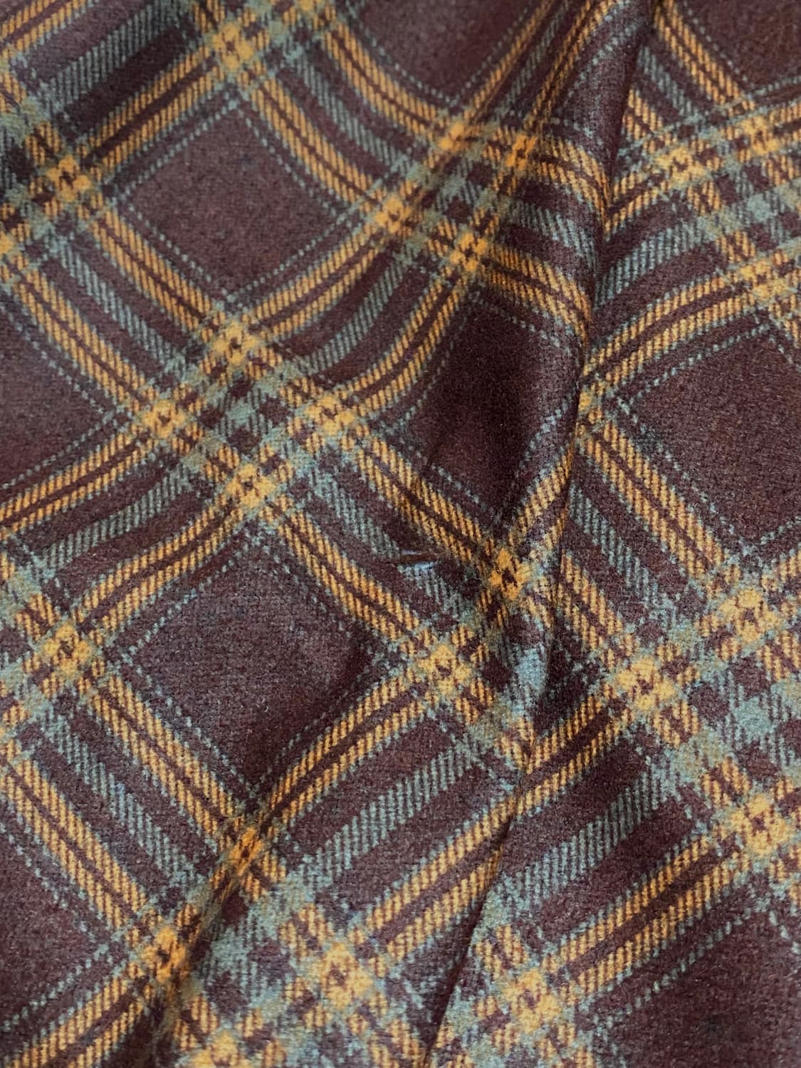 빈티지 브라운 체크 롱스커트 치마 (+벨트) 상품이미지2